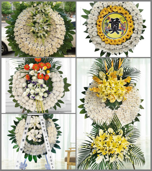 山东济宁鱼台县王庙镇西陈堂村花圈速递